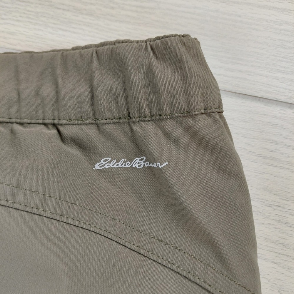Eddie Bauer Fleece Lined Pants Womens XL Olive Green Straight Leg Outdoor Hiking - Picture 5 of 11